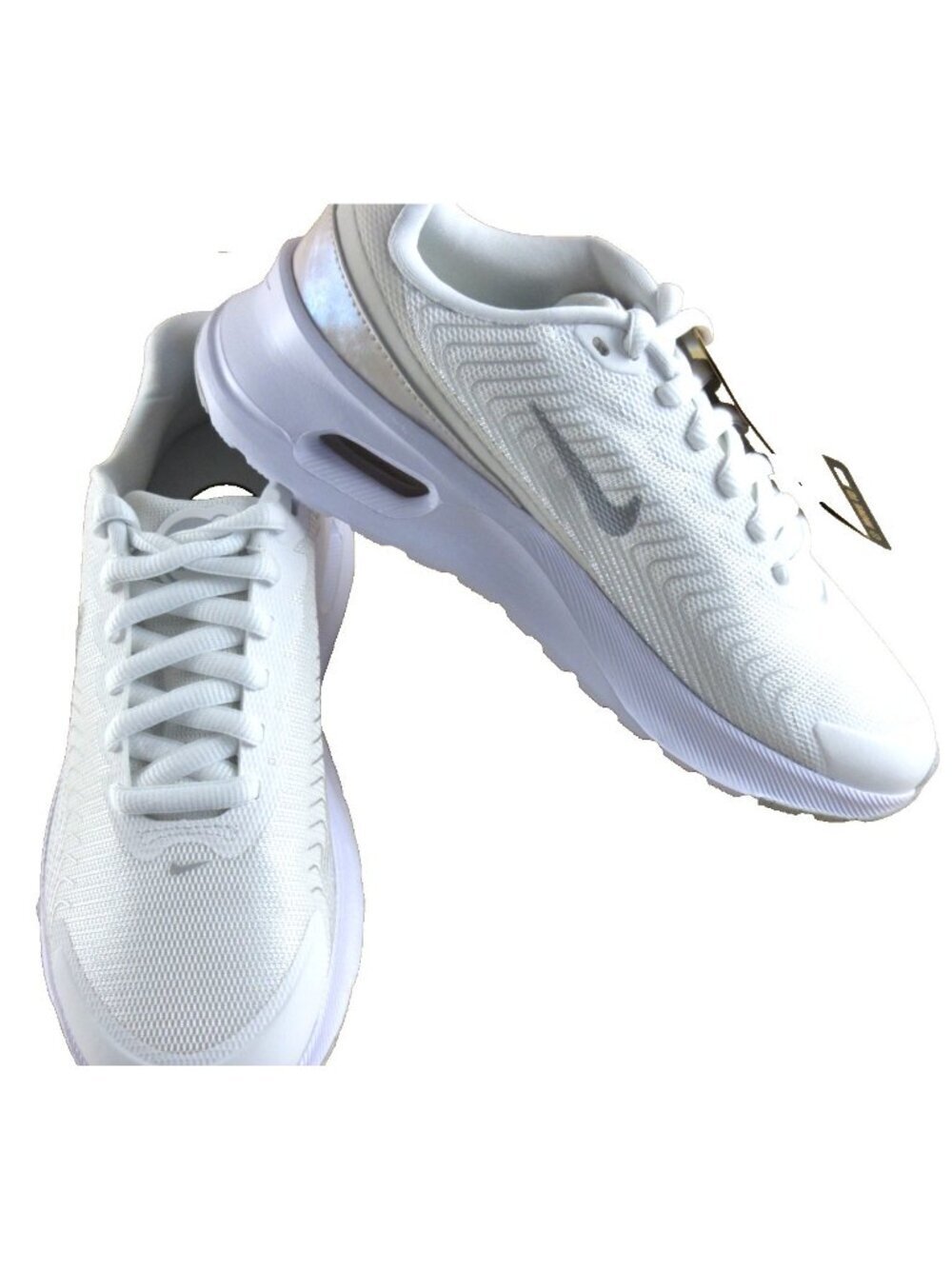 Nike Women's Air Max Nuaxis SE Running Training Shoes White Silver Sizes NIB - Picture 4 of 7